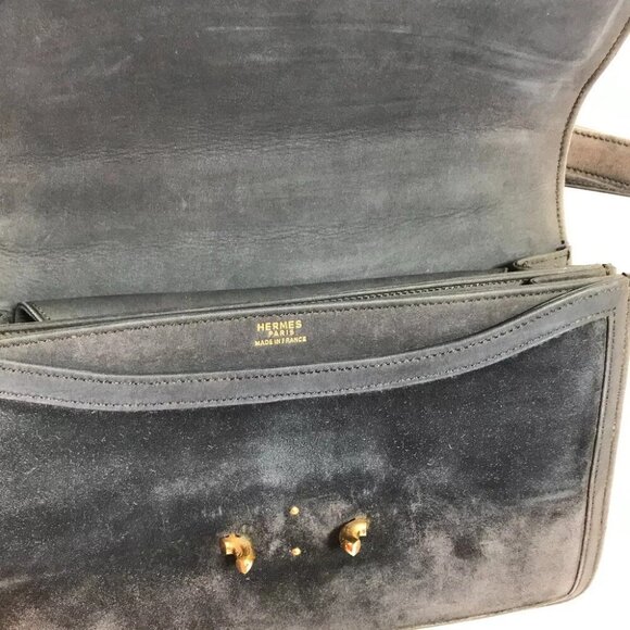 HERMES Shawl vintage Fonsbell 24 Hand Bag Shoulder Bag - Picture 12 of 16